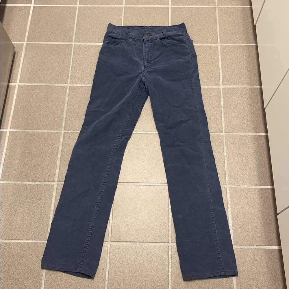 Vintage 1970s Levi’s Corduroy Pants Talon Zip, Unisex - Picture 2 of 11